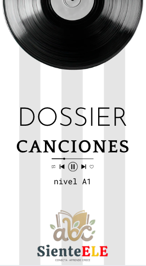 Portada del dossier de canciones en español de nivel A1